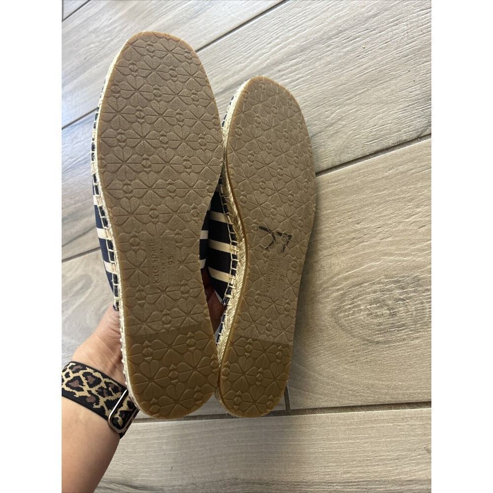 Kate Spade Navy and White Striped Flats - Picture 9 of 9